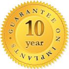 dental implant cost-10 year guarantee on implants